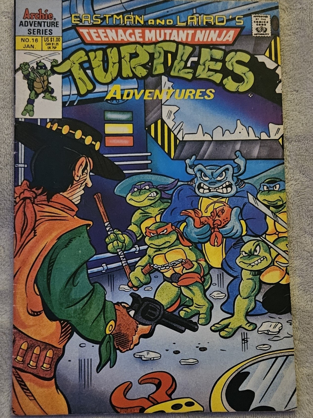 Teenage Mutant Ninja Turtles Adventures #16 Archie 1991 Key